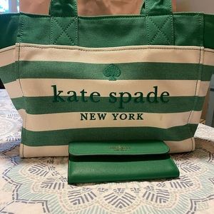 EUC Kate Spade Tote & matching Continental Wallet
